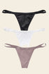 Leonisa 3-pack Invisible G-string Thong Panties